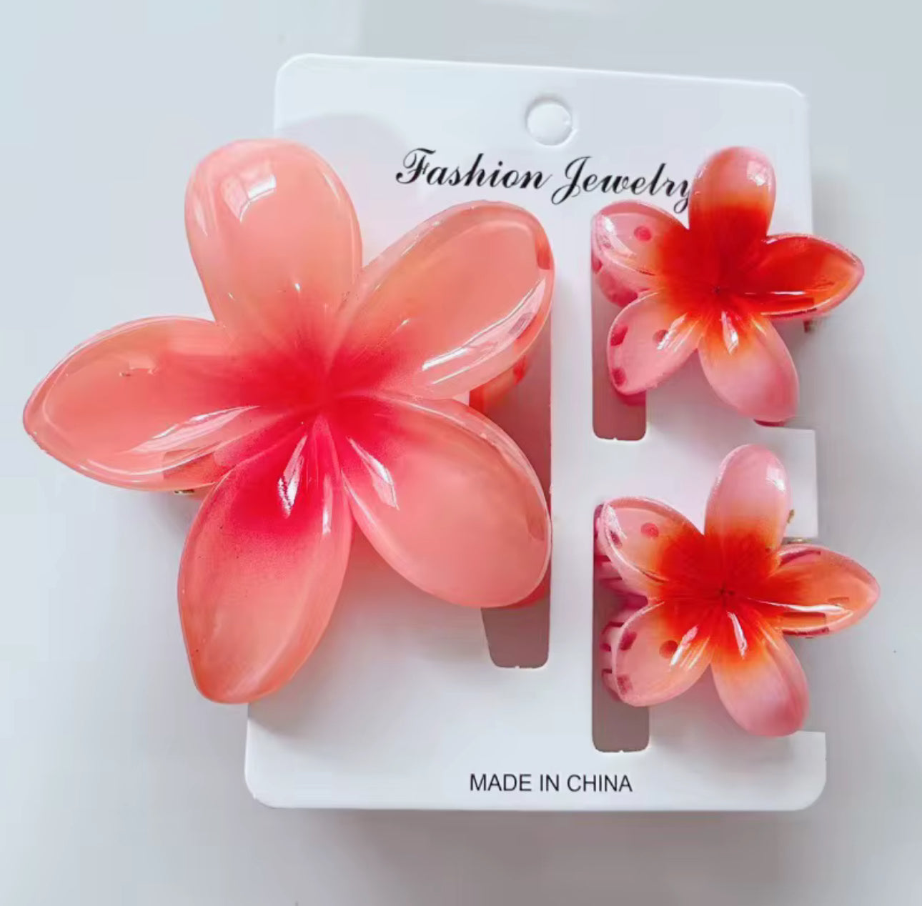 3 Piece Hawaiian Claw Clips